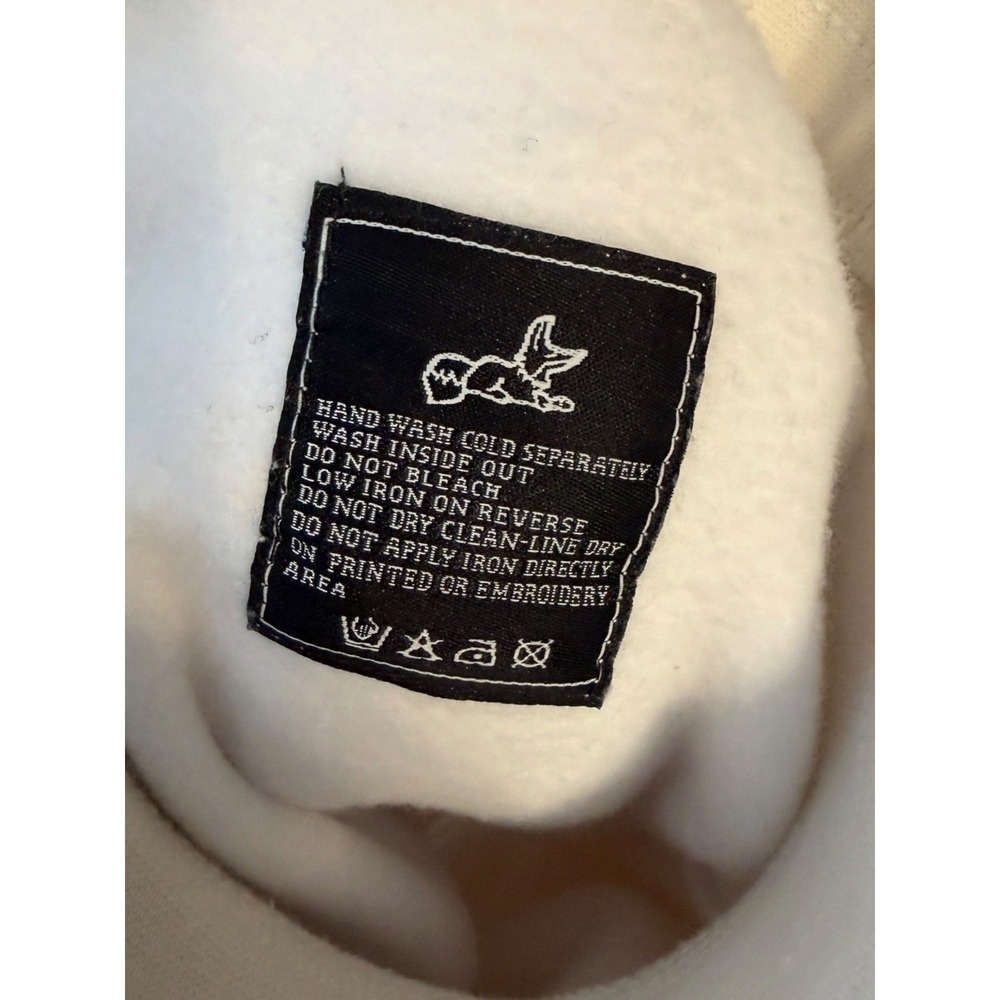 AKOO Mens XXL Colorblock Fleece Jogger Sweatpants Cream White Fox Logo - Picture 9 of 9